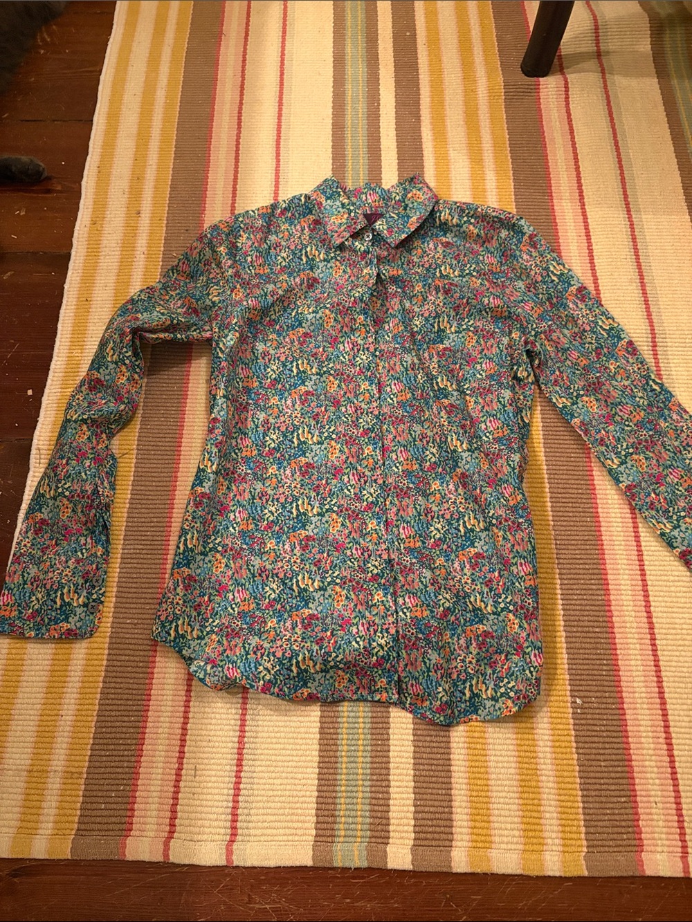 Ladies J Crew Liberty Fabric Cotton Blouse 00
